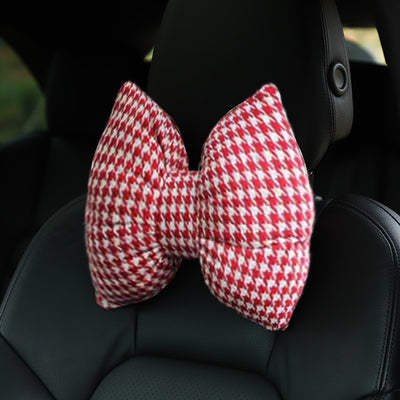 Cojín de Cuello y Reposacabezas con Estampado de Moño para Auto - Image 2