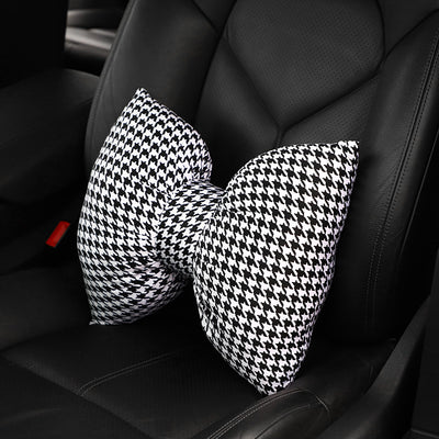 Cojín de Cuello y Reposacabezas con Estampado de Moño para Auto - Image 3