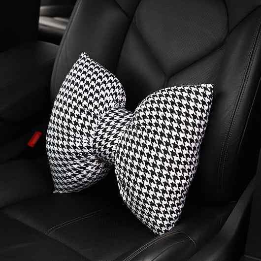 Cojín de Cuello y Reposacabezas con Estampado de Moño para Auto - Image 3