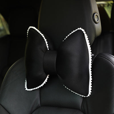 Cojín de Cuello y Reposacabezas con Estampado de Moño para Auto - Image 7