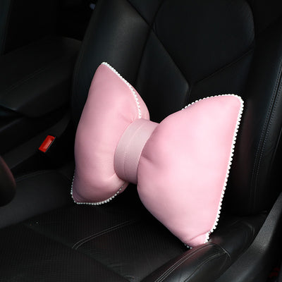 Cojín de Cuello y Reposacabezas con Estampado de Moño para Auto - Image 6