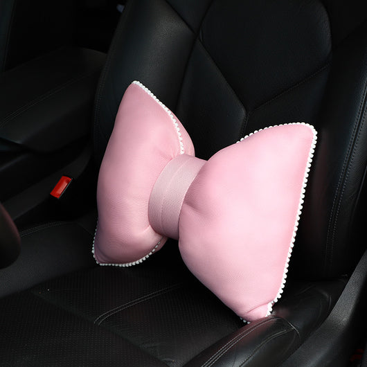 Cojín de Cuello y Reposacabezas con Estampado de Moño para Auto - Image 6