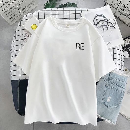 Camiseta Suelta de Manga Corta para Mujer - Estilo Coreano Verano - Image 7