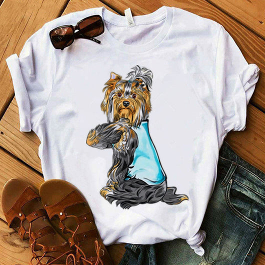 Playera Mujer Estampado Mamá con Amor - Cuello Redondo Manga Corta - Image 9