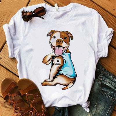 Playera Mujer Estampado Mamá con Amor - Cuello Redondo Manga Corta - Image 15