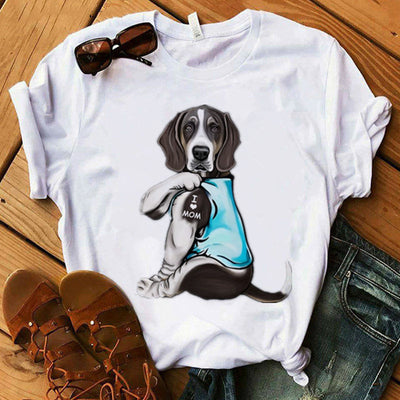 Playera Mujer Estampado Mamá con Amor - Cuello Redondo Manga Corta - Image 5