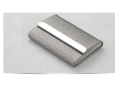 Estuche para Tarjetas de Presentación en Acero Inoxidable con Cierre Magnético de Cuero - Image 6