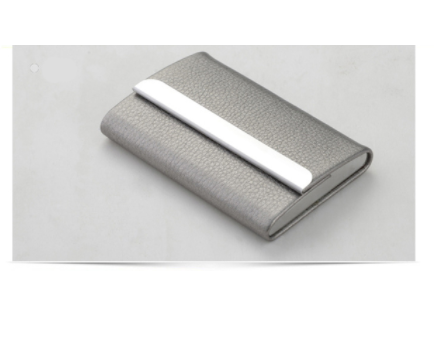 Estuche para Tarjetas de Presentación en Acero Inoxidable con Cierre Magnético de Cuero - Image 6