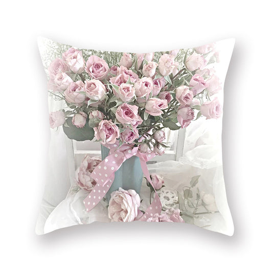 Cojín Decorativo con Flores de Acuarela - Impresión Digital para Hogar, Auto y Oficina - Image 20
