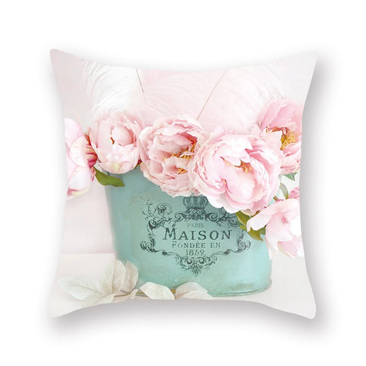 Cojín Decorativo con Flores de Acuarela - Impresión Digital para Hogar, Auto y Oficina - Image 32