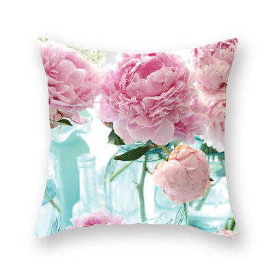 Cojín Decorativo con Flores de Acuarela - Impresión Digital para Hogar, Auto y Oficina - Image 10