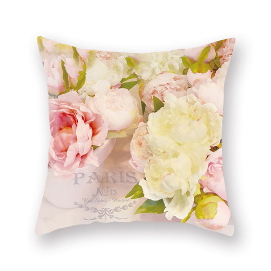 Cojín Decorativo con Flores de Acuarela - Impresión Digital para Hogar, Auto y Oficina - Image 14