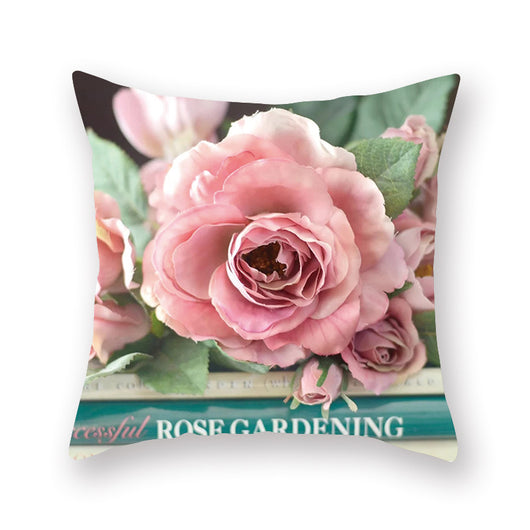 Cojín Decorativo con Flores de Acuarela - Impresión Digital para Hogar, Auto y Oficina - Image 16