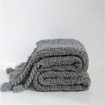 Manta Reversible de Siesta con Borlas - Perfecta para Aire Acondicionado y Oficina - Image 11