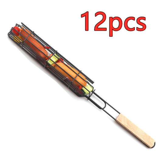 Pinza para Carnes con Mango de Madera y Malla - Herramienta BBQ Profesional - Image 14