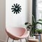 Reloj de Pared Nórdico Nelson Asterisco Metal Silencioso Decorativo