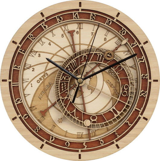 Reloj de Pared Astronómico de Madera - Diseño Moderno para Sala de Estar - Image 9