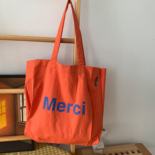 Bolsa de Lona Artística Gran Capacidad Estilo Minimalista - Image 10