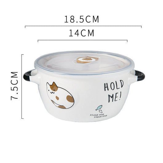 Tazón Adorable para Fideos Instantáneos con Tapa - Image 4