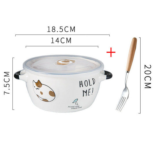 Tazón Adorable para Fideos Instantáneos con Tapa - Image 16