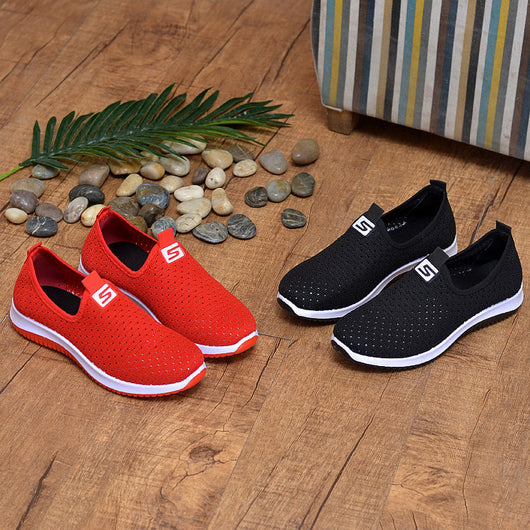 Zapatos de Malla Tejida Hueca para Mujer One-Step Real Fly Fashion