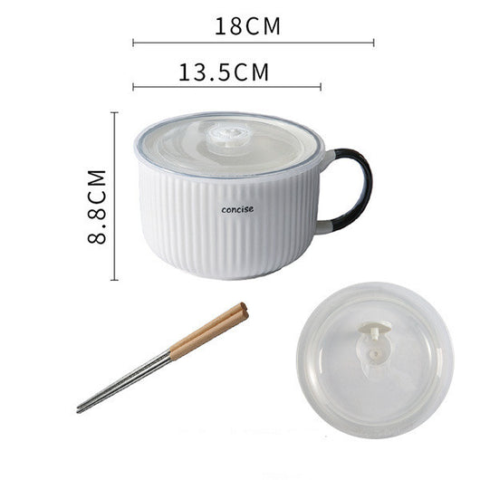 Tazón Adorable para Fideos Instantáneos con Tapa - Image 28