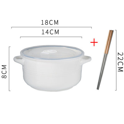 Tazón Adorable para Fideos Instantáneos con Tapa - Image 33