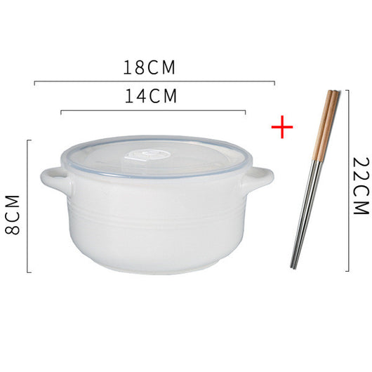 Tazón Adorable para Fideos Instantáneos con Tapa - Image 33