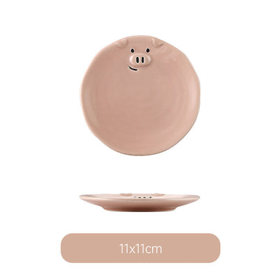 Juego de Platos de Cerámica Japonesa con Diseños Kawaii - Image 10