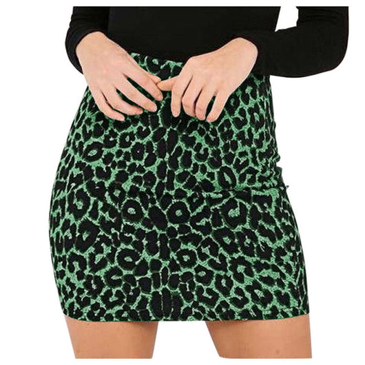 Falda Lápiz Estampado Leopardo Talle Alto - Image 9