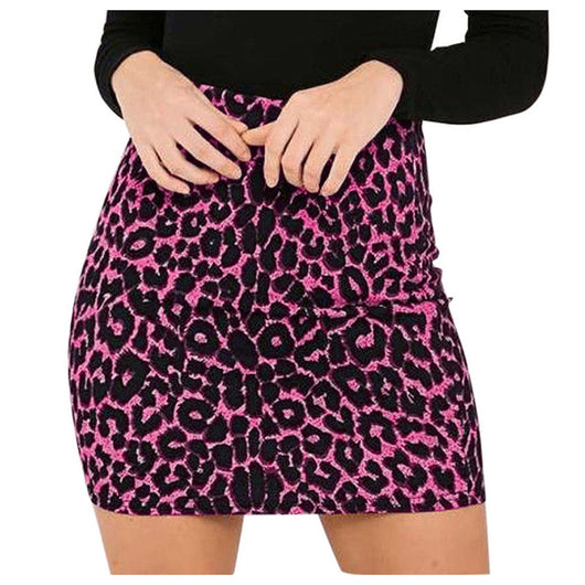 Falda Lápiz Estampado Leopardo Talle Alto - Image 10