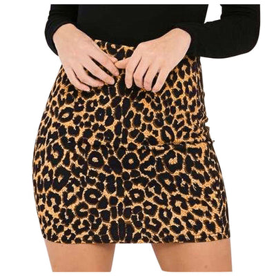 Falda Lápiz Estampado Leopardo Talle Alto - Image 6