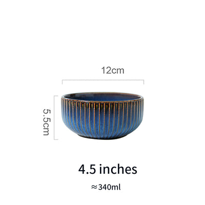 Tazón para Fideos de Cerámica Azul Artesanal - Image 8