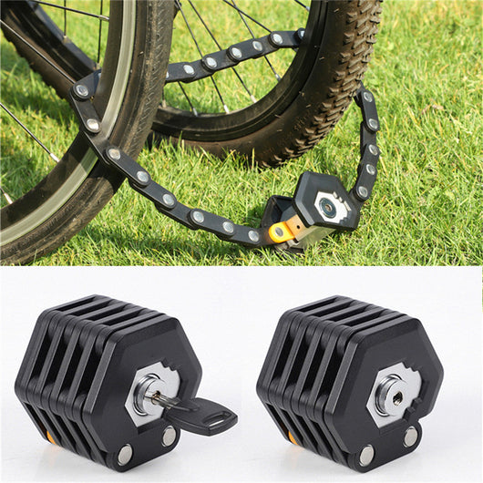 Candado Plegable para Bicicleta de Aleación con 3 Llaves - Seguridad Antirrobo Hamburg-Lock