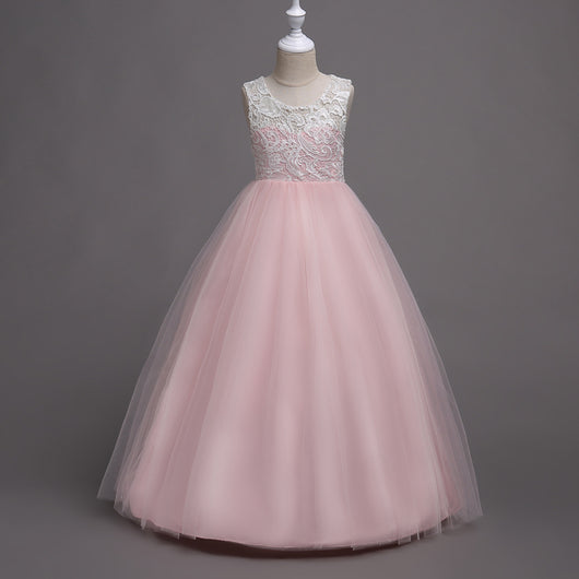 Vestido Infantil Gasa Voluminoso sin Mangas - Image 12