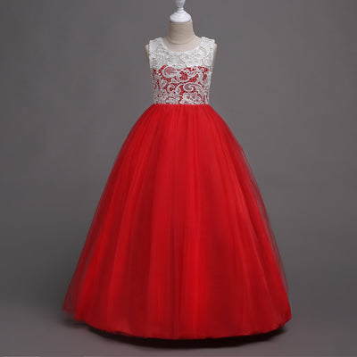 Vestido Infantil Gasa Voluminoso sin Mangas - Image 10