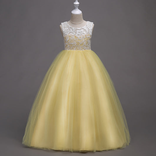 Vestido Infantil Gasa Voluminoso sin Mangas - Image 17