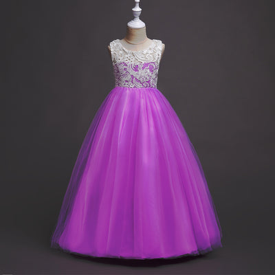 Vestido Infantil Gasa Voluminoso sin Mangas - Image 8