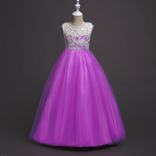 Vestido Infantil Gasa Voluminoso sin Mangas - Image 8