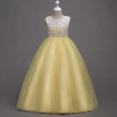 Vestido Infantil Gasa Voluminoso sin Mangas - Image 2