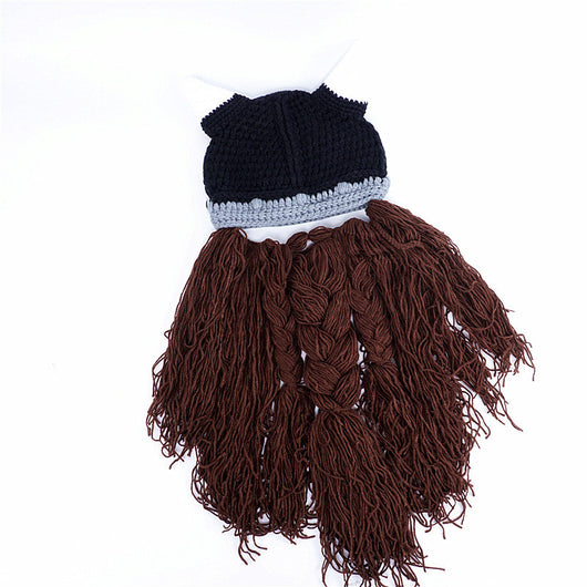 Gorro Vikingo con Barba Larga de Lana para Fiestas Temáticas Europeas - Image 17