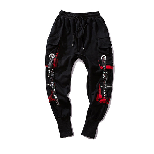 Overol Plus Size Hip Hop Urbano con Cintas Decorativas para Hombre y Mujer - Image 13