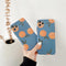 Funda Retro Naranja para iPhone 11 Pro Max, X, XS y XR
