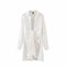 Vestido Camisero Blanco con Falda Corta