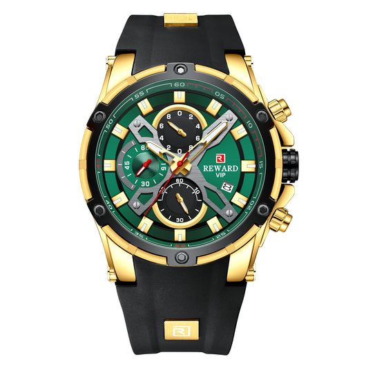 Reloj Deportivo Multifunción Cronógrafo con Correa de Silicona Luminoso Resistente al Agua - Image 14