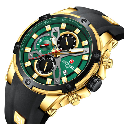 Reloj Deportivo Multifunción Cronógrafo con Correa de Silicona Luminoso Resistente al Agua - Image 16
