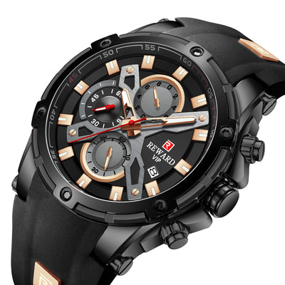 Reloj Deportivo Multifunción Cronógrafo con Correa de Silicona Luminoso Resistente al Agua - Image 15