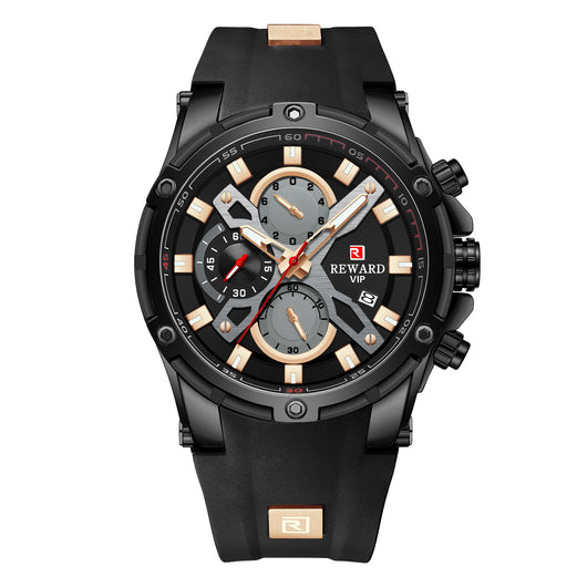 Reloj Deportivo Multifunción Cronógrafo con Correa de Silicona Luminoso Resistente al Agua - Image 2