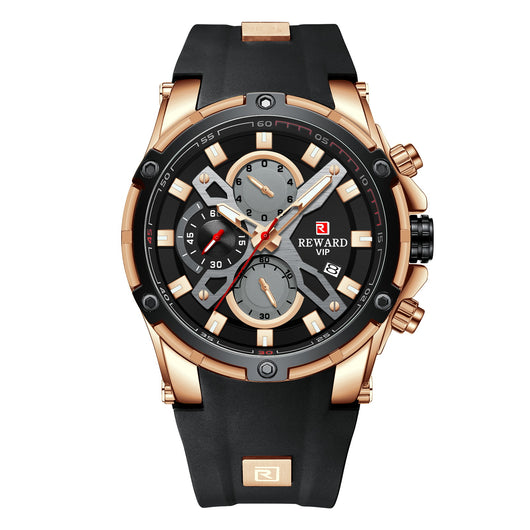 Reloj Deportivo Multifunción Cronógrafo con Correa de Silicona Luminoso Resistente al Agua - Image 3