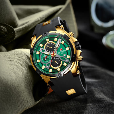 Reloj Deportivo Multifunción Cronógrafo con Correa de Silicona Luminoso Resistente al Agua - Image 6